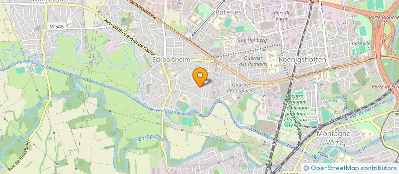 localisation de l'entreprise SCI DE SABBAT  ECKBOLSHEIM