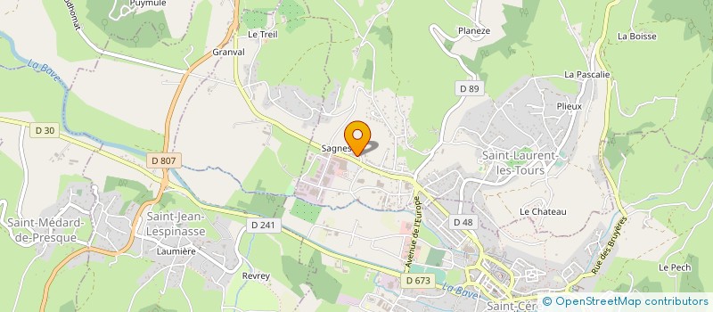 localisation de l'entreprise SCI DE SAGNES  SAINT-LAURENT-LES-TOURS