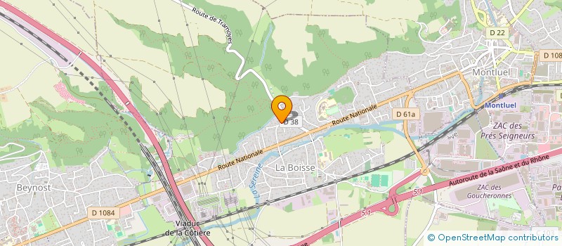 localisation de l'entreprise SCI DE SAINT ALBAN  LA BOISSE