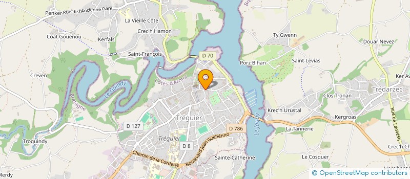 localisation de l'entreprise SCI DE SAINT ANDRE  TREGUIER