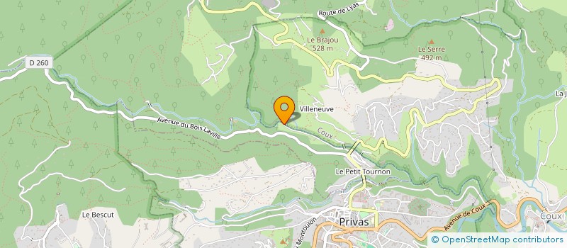 localisation de l'entreprise SCI DE SAINT ANGE  COUX