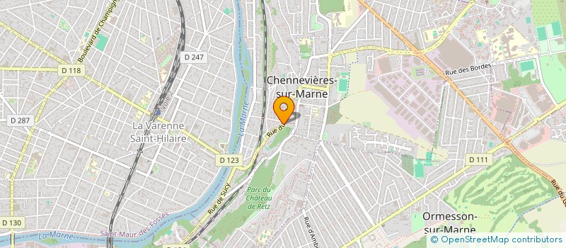 localisation de l'entreprise SCI DE SAINT AVRE  CHENNEVIERES-SUR-MARNE