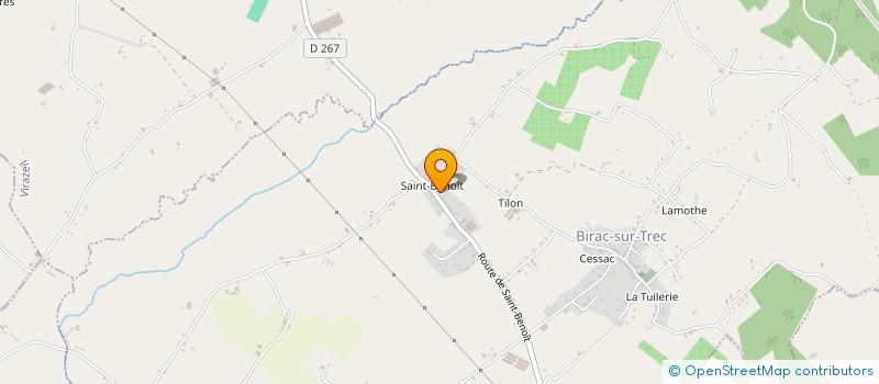 localisation de l'entreprise SCI DE SAINT BENOIT  BIRAC SUR TREC