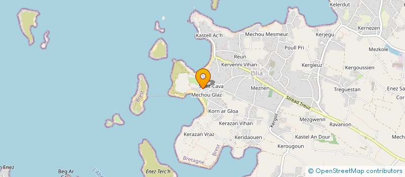 localisation de l'entreprise SCI DE SAINT CAVA  PLOUGUERNEAU