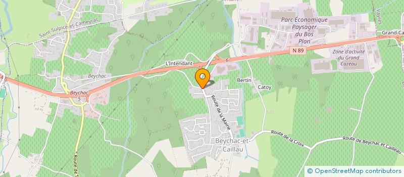 localisation de l'entreprise SCI DE SAINT CYP  BEYCHAC-ET-CAILLAU