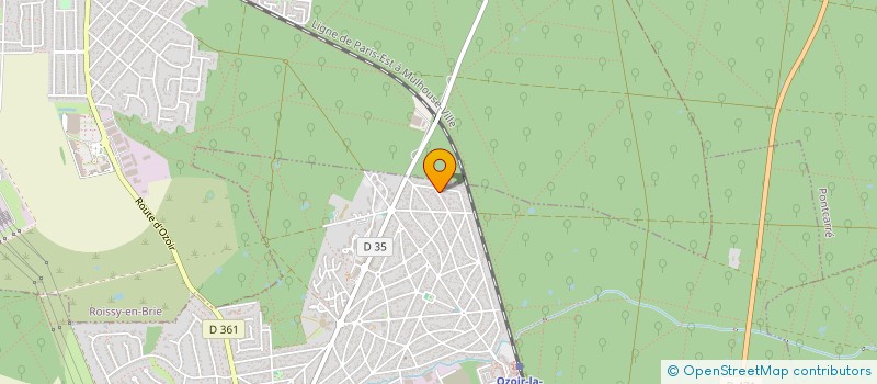 localisation de l'entreprise SCI DE SAINT-EXUPERY N 23  OZOIR-LA-FERRIERE