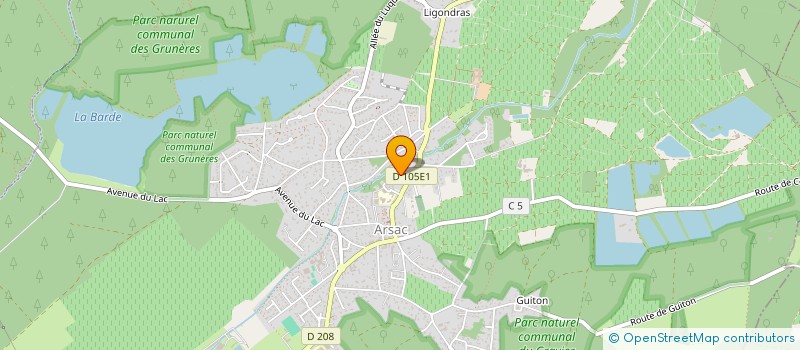 localisation de l'entreprise SCI DE SAINT GERMAIN ARSAC  ARSAC