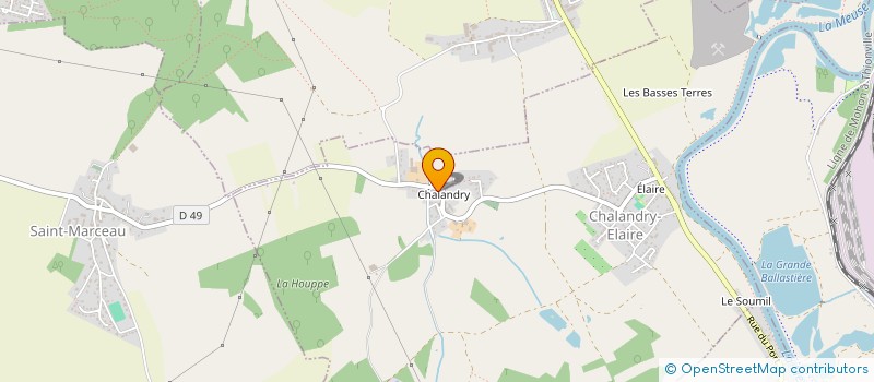 localisation de l'entreprise SCI DE SAINT-GONTHIER  CHALANDRY-ELAIRE