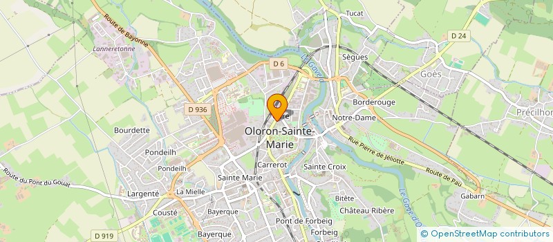 localisation de l'entreprise SCI DE SAINT GRAT  OLORON-SAINTE-MARIE