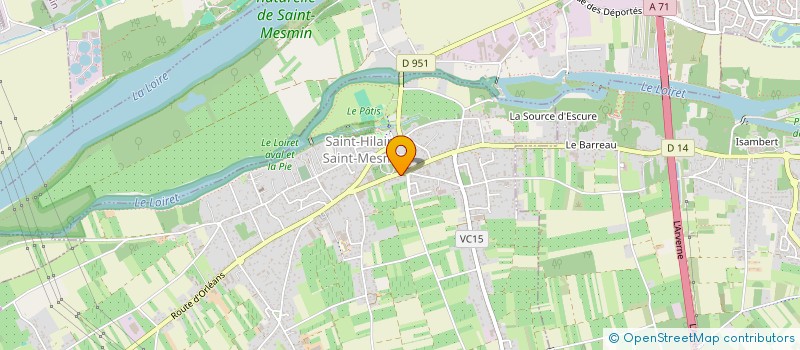 localisation de l'entreprise SCI DE SAINT HILAIRE à SAINT-HILAIRE-SAINT-MESMIN