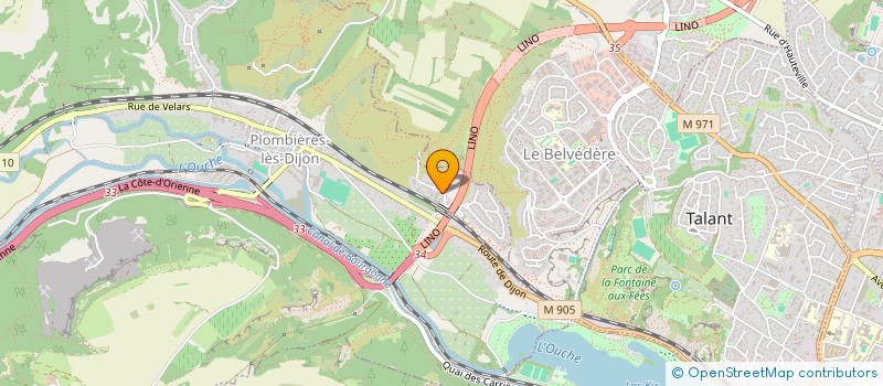 localisation de l'entreprise SCI DE SAINT JEAN  PLOMBIERES-LES-DIJON