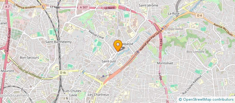 localisation de l'entreprise SCI DE SAINT JUST à MARSEILLE