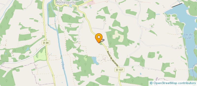 localisation de l'entreprise SCI DE SAINT LAURENS  MONTESQUIOU