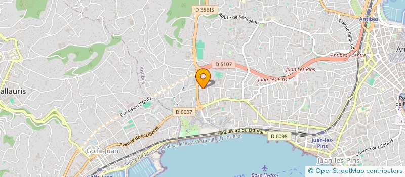 localisation de l'entreprise SCI DE SAINT-LOUIS à ANTIBES