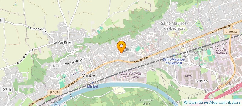 localisation de l'entreprise SCI DE SAINT MARTIN à MIRIBEL