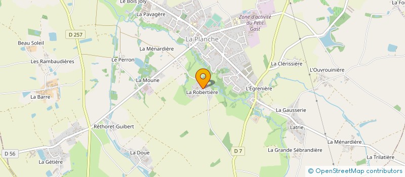 localisation de l'entreprise SCI DE SAINT MARTIN  LA PLANCHE