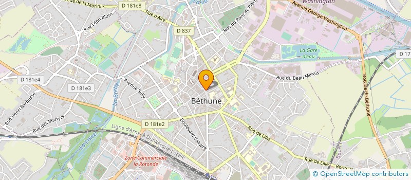 localisation de l'entreprise SCI DE SAINT MARTIN  BETHUNE