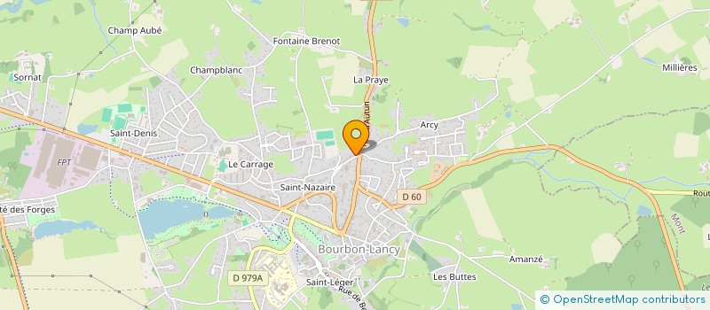 localisation de l'entreprise SCI DE SAINT MAYEUL à BOURBON-LANCY
