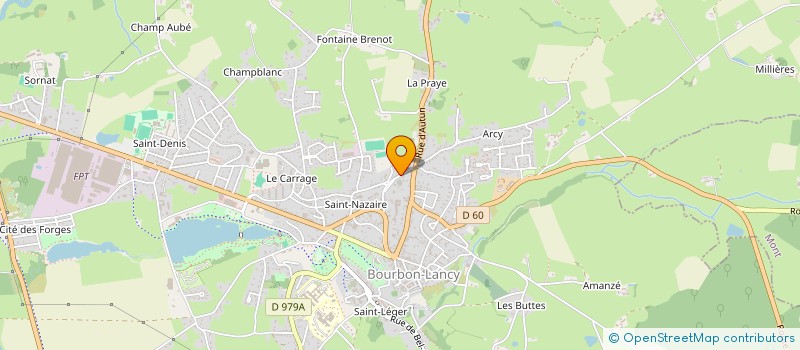 localisation de l'entreprise SCI DE SAINT NAZAIRE à BOURBON-LANCY
