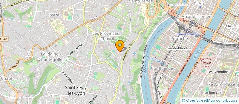 localisation de l'entreprise SCI DE SAINT NICOLAS  SAINTE-FOY-LES-LYON