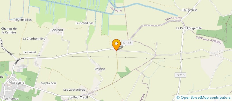 localisation de l'entreprise SCI DE SAINT PIERRE  MORAGNE