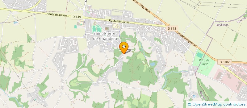 localisation de l'entreprise SCI DE SAINT PIERRE  SAINT-PIERRE-DE-CHANDIEU