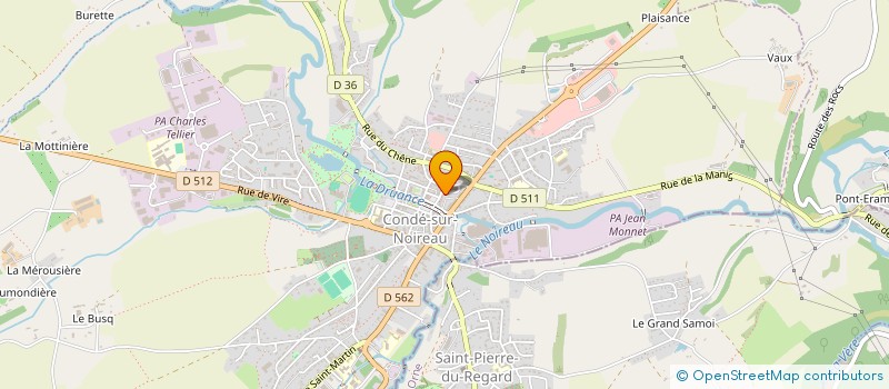 localisation de l'entreprise SCI DE SAINT SAUVEUR  CONDE-EN-NORMANDIE