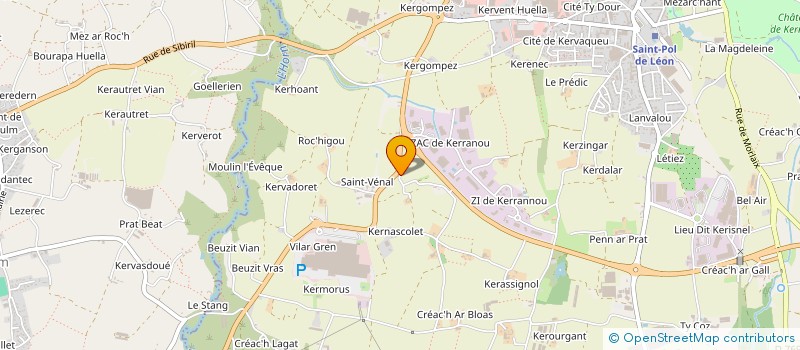 localisation de l'entreprise SCI DE SAINT-VENAL  SAINT-POL-DE-LEON
