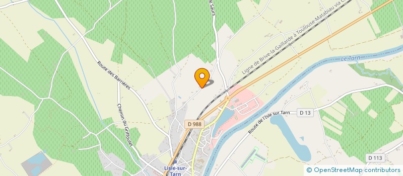 localisation de l'entreprise SCI DE SAINT-VINCENT à LISLE-SUR-TARN