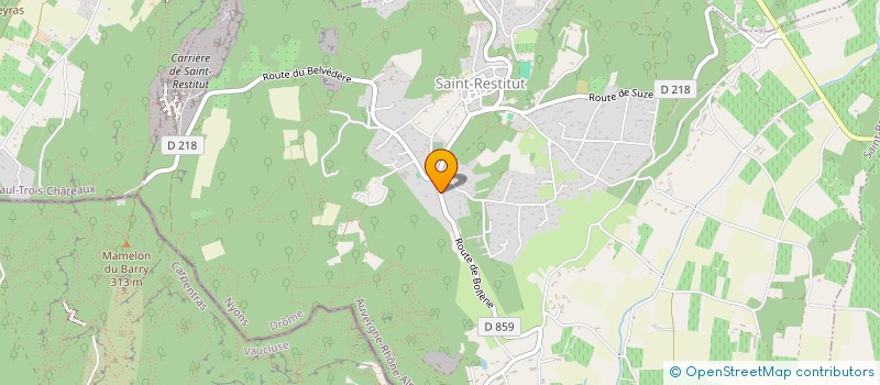 localisation de l'entreprise SCI DE SAINTE MARIE MADELEINE  SAINT-RESTITUT