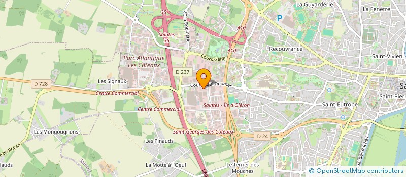 localisation de l'entreprise SCI DE SAINTONGE  SAINTES