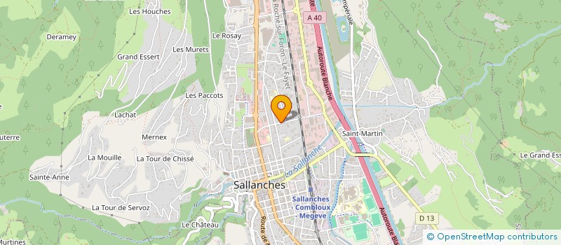 localisation de l'entreprise SCI DE SALLANCHES à SALLANCHES
