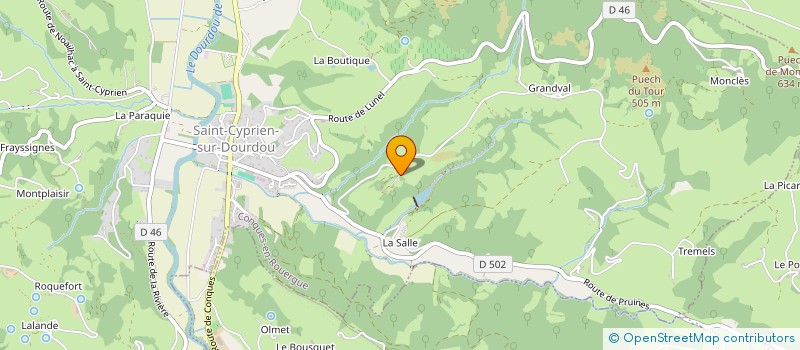 localisation de l'entreprise SCI DE SALLEVIALE à CONQUES-EN-ROUERGUE