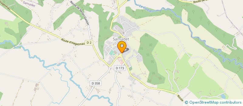 localisation de l'entreprise SCI DE SAMADET  SAMADET