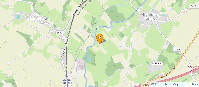 localisation de l'entreprise SCI DE SANTIGNY  VILLAINES LA GONAIS