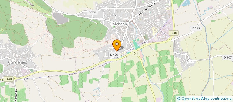 localisation de l'entreprise SCI DE SANTIS  CALVISSON