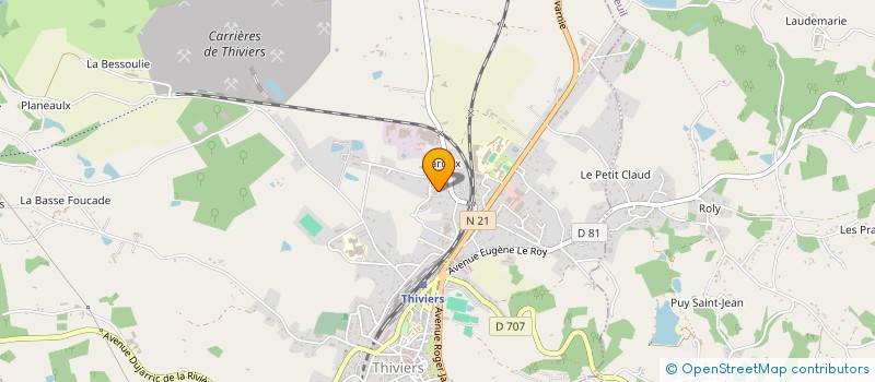 localisation de l'entreprise SCI DE SARCEIX  THIVIERS