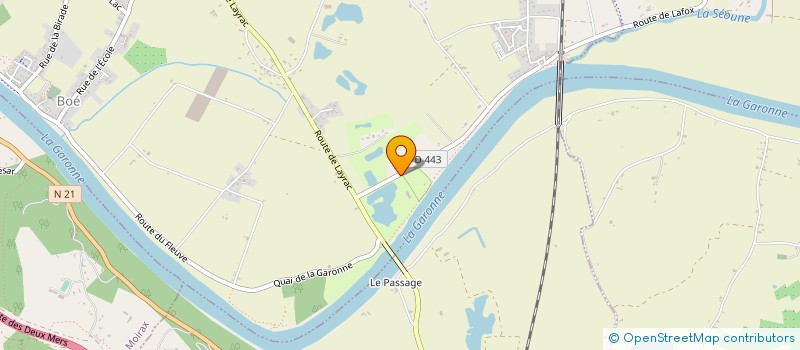 localisation de l'entreprise SCI DE SARRAU  BOE