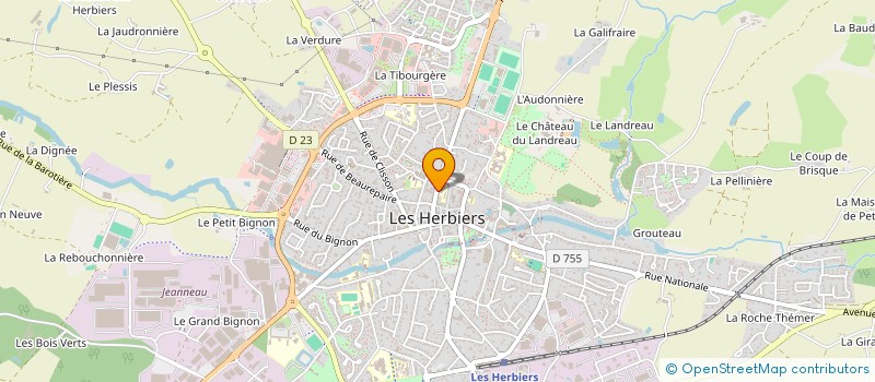 localisation de l'entreprise SCI DE SAUMUR à LES HERBIERS