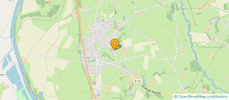 localisation de l'entreprise SCI DE SAUNIERE  VOUGY