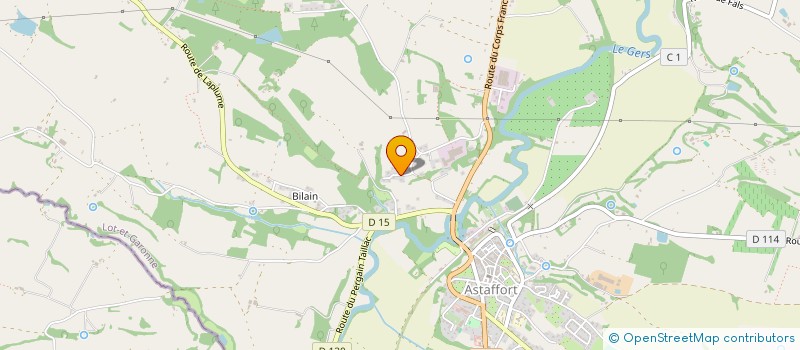 localisation de l'entreprise SCI DE SAUSSINES  ASTAFFORT