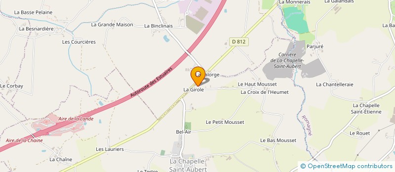 localisation de l'entreprise SCI DE SAUTOGER  LA CHAPELLE SAINT AUBERT