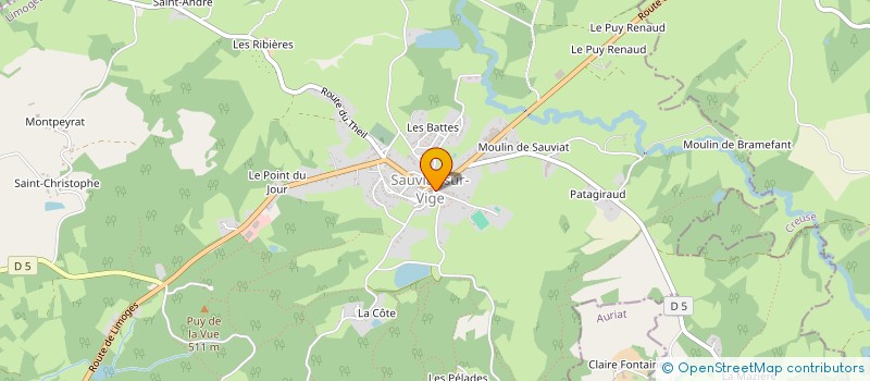 localisation de l'entreprise SCI DE SAUVIAT  SAUVIAT-SUR-VIGE