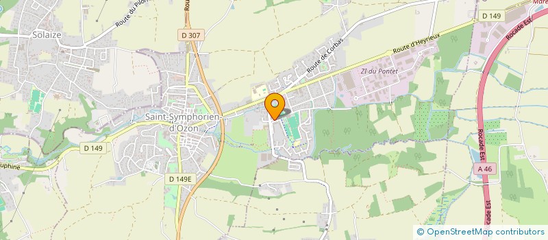 localisation de l'entreprise SCI DE SAUZAYE  SAINT-SYMPHORIEN-D'OZON
