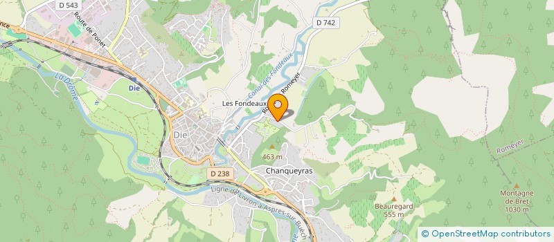 localisation de l'entreprise SCI DE SAVERAT à DIE