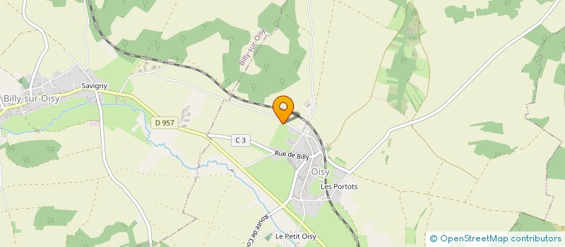 localisation de l'entreprise SCI DE SAVIGNY à BILLY-SUR-OISY