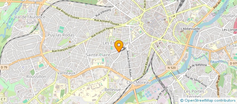 localisation de l'entreprise SCI DE SAZAT à LIMOGES