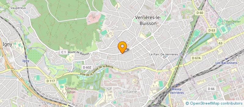 localisation de l'entreprise SCI DE SCIERIE à VERRIERES-LE-BUISSON