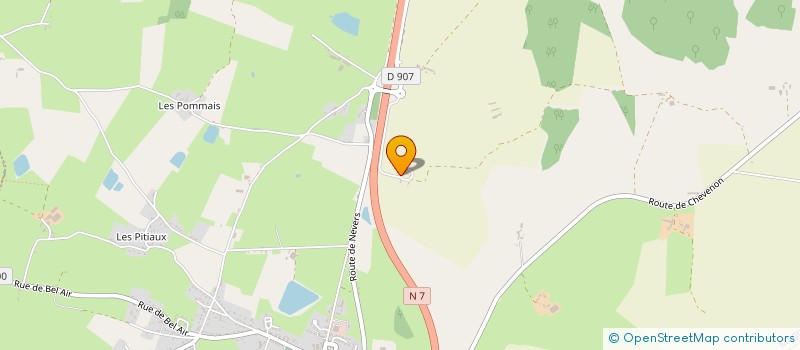 localisation de l'entreprise SCI DE SENEUIL  MAGNY COURS