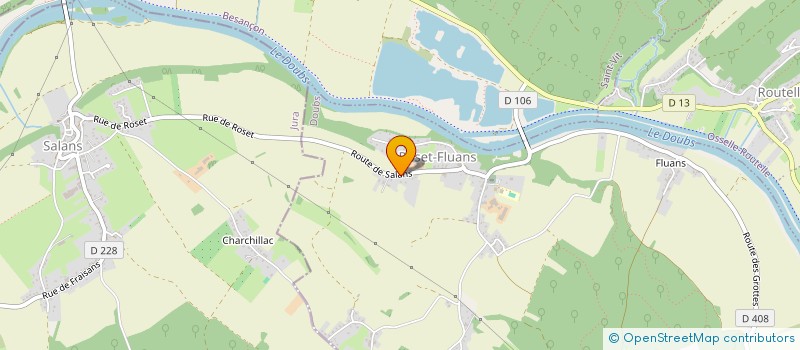 localisation de l'entreprise SCI DE SERRE  ROSET-FLUANS